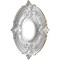 Ekena Millwork Attica PVC Ceiling Medallion (Canopies up to 4 1/8"), 10"OD x 3 1/2"ID x 3/4"P, Metallic Gold Rush CMP10ATCGH - alternate 2